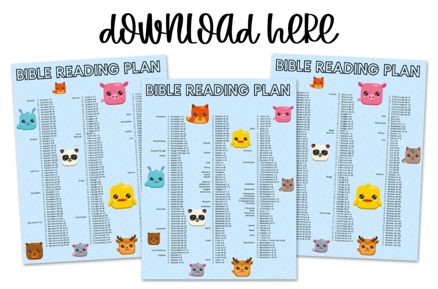Animals for Boys Bible Reading Plan