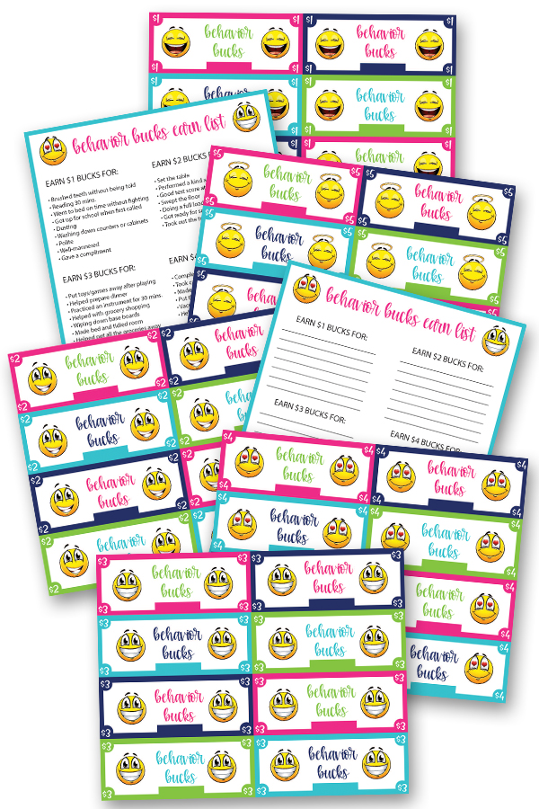 Awesome Emoji Behavior Bucks Printables Kids Will Love