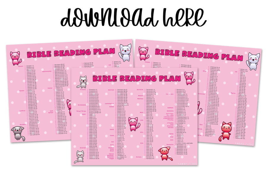Cats Bible Reading Plan