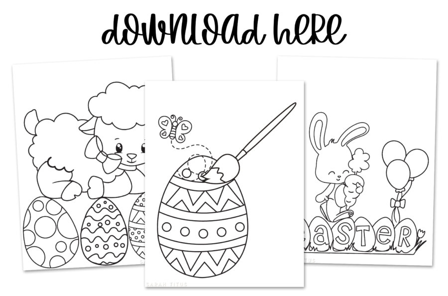 Easter Printable Coloring Pages for Kids