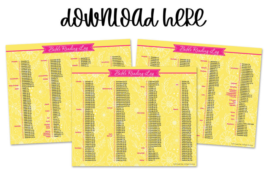 Yellow Flower Bible Reading Plan