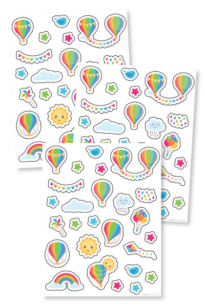 Hot Air Balloons Stickers-01