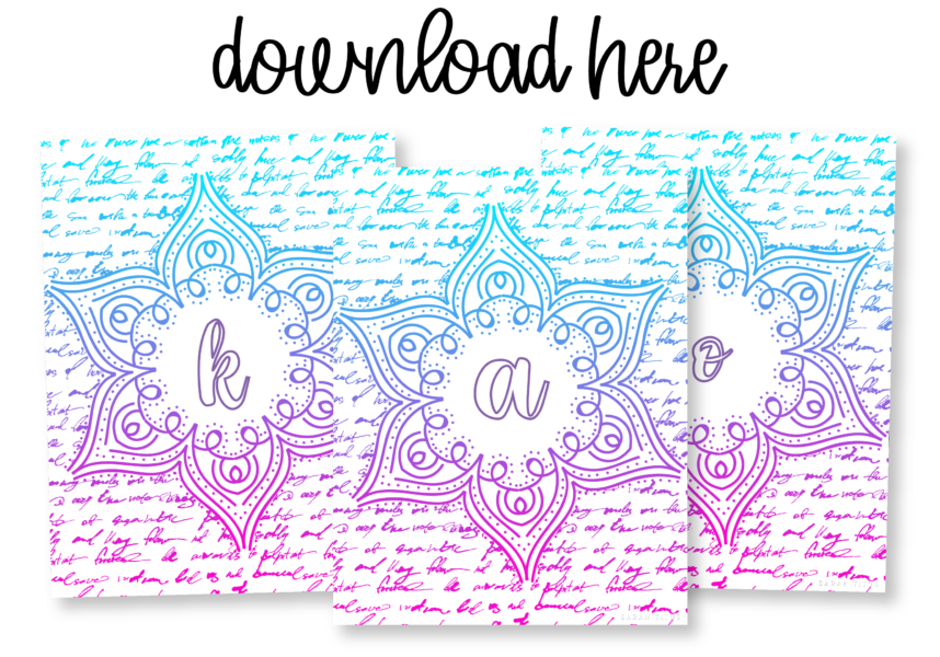 Beautiful Free Binder Covers Printable Monogram Templates (SVG/PDF ...
