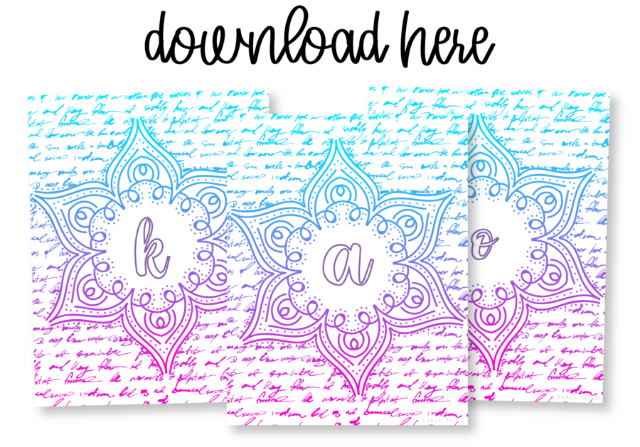 Beautiful Free Binder Covers Printable Monogram Templates (SVGPDF)