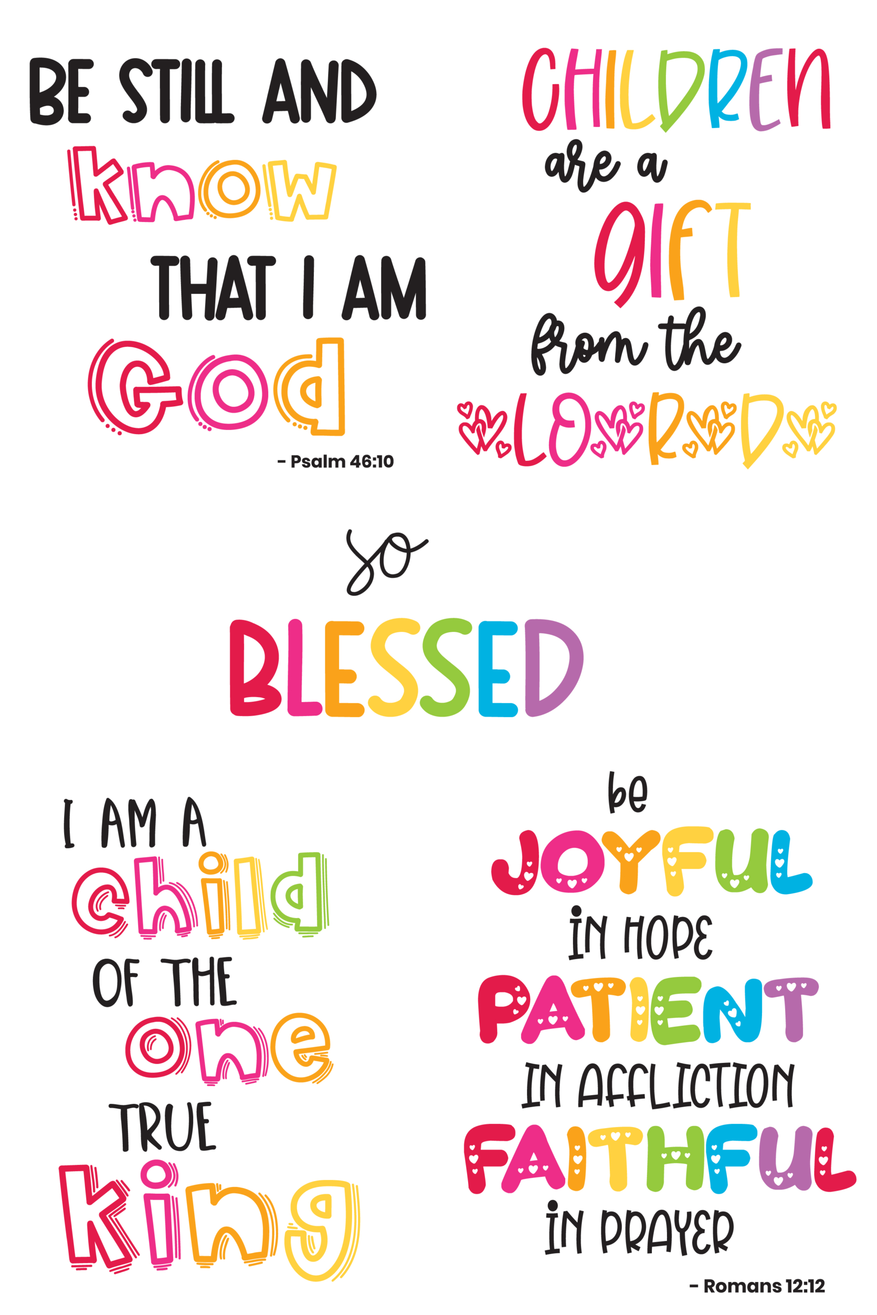 Free Rainbow Scripture SVGs