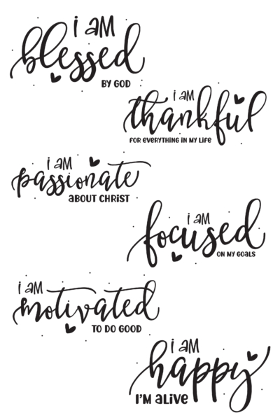 I Am Worthy SVG Cut Files