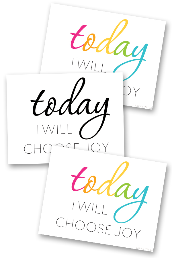 Today I Will Choose Joy | Control Emotions | Encouragment