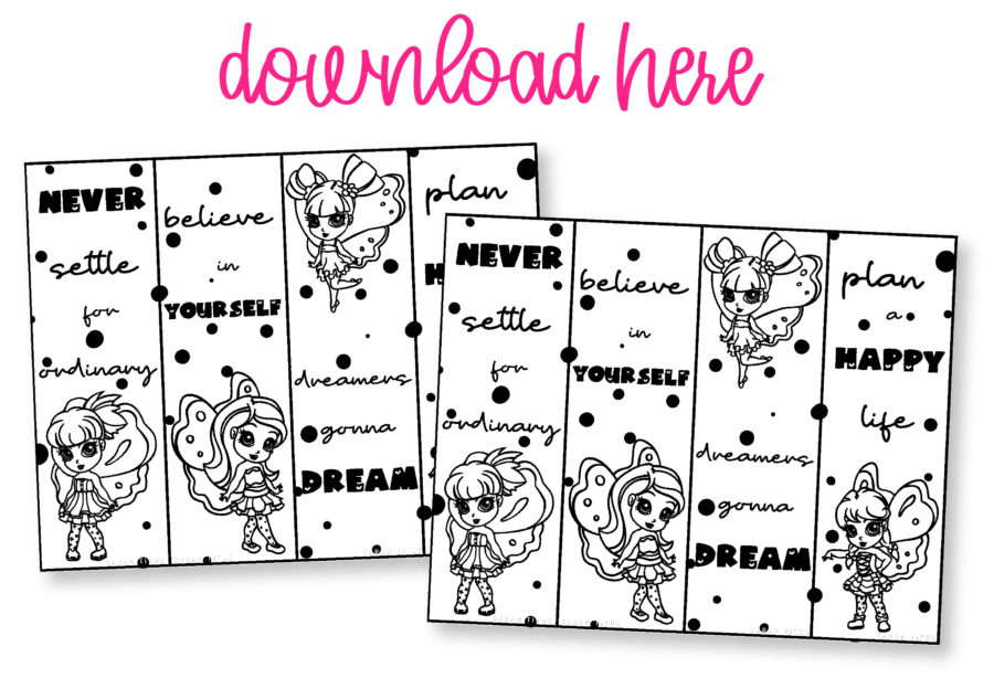 Cute Fairies Free Printable Bookmarks To ColorCute Fairies Free Printable Bookmarks To Color