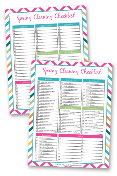 Spring Cleaning Checklist