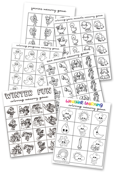 Cutest Printable Memory Games For Kids To Play