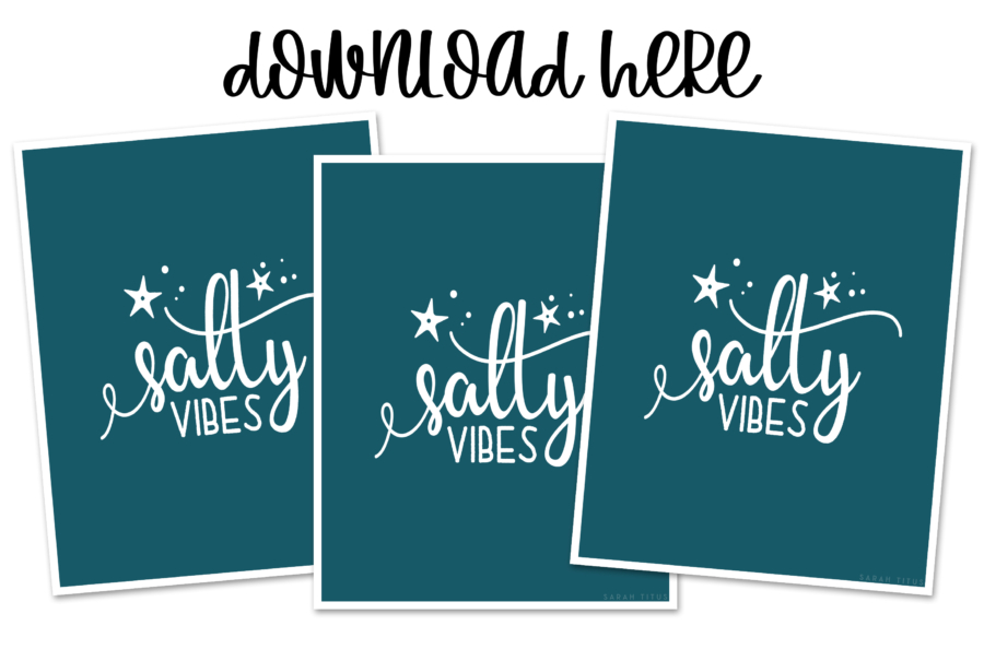 Pretty Ocean Wall Art Printables For You -Salty Vibes