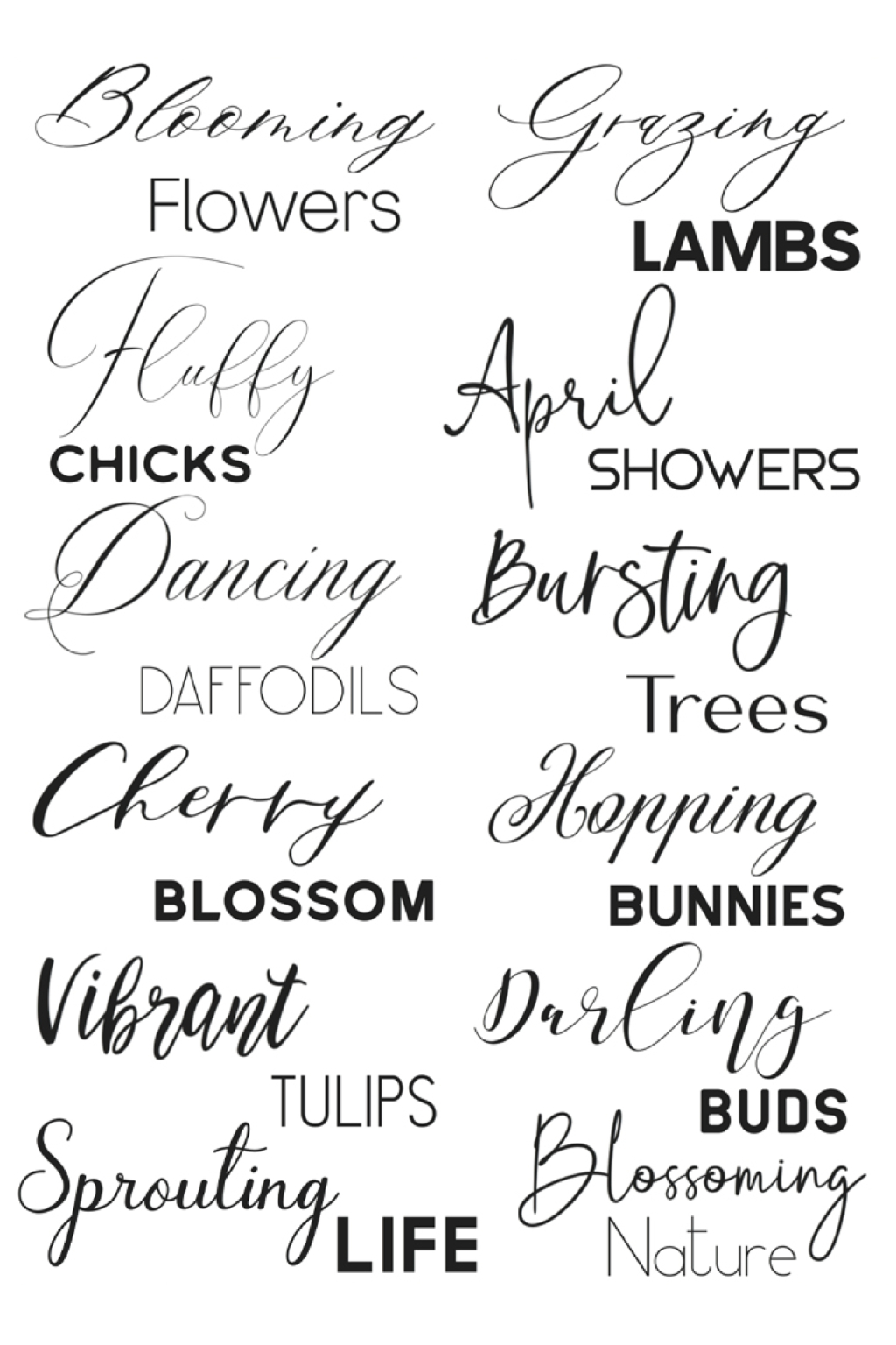 Cutest Font Pairings For Printables - Sarah Titus