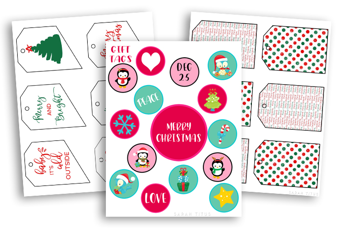 Christmas Binder - Gift Tags