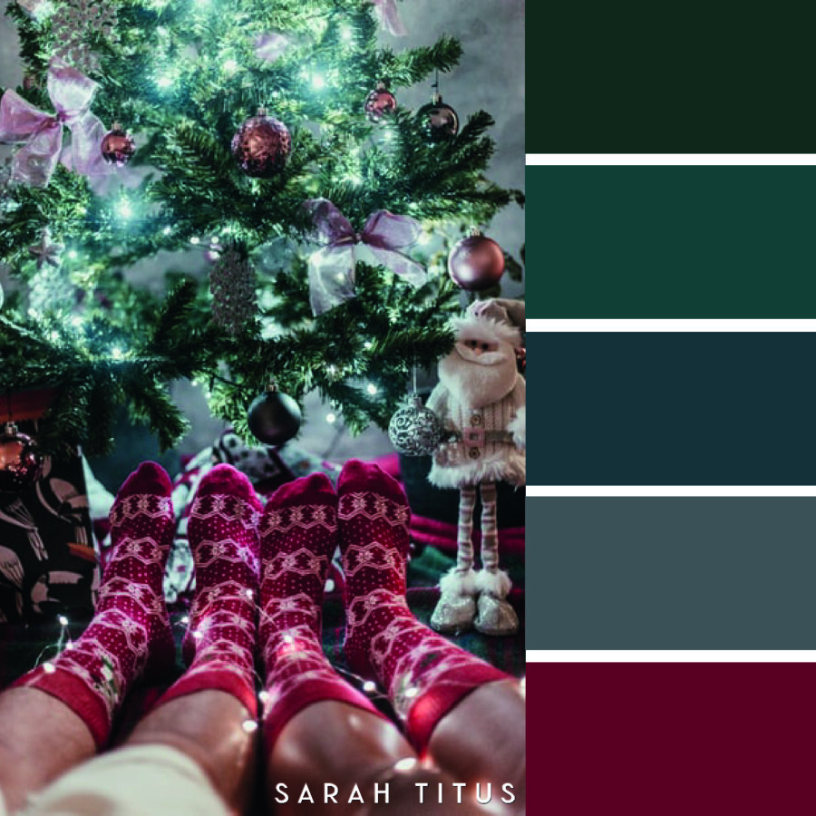 Looking for some color scheme inspiration with a festive twist? These 25 Christmas color palettes are perfect for color combination ideas this Holiday season!