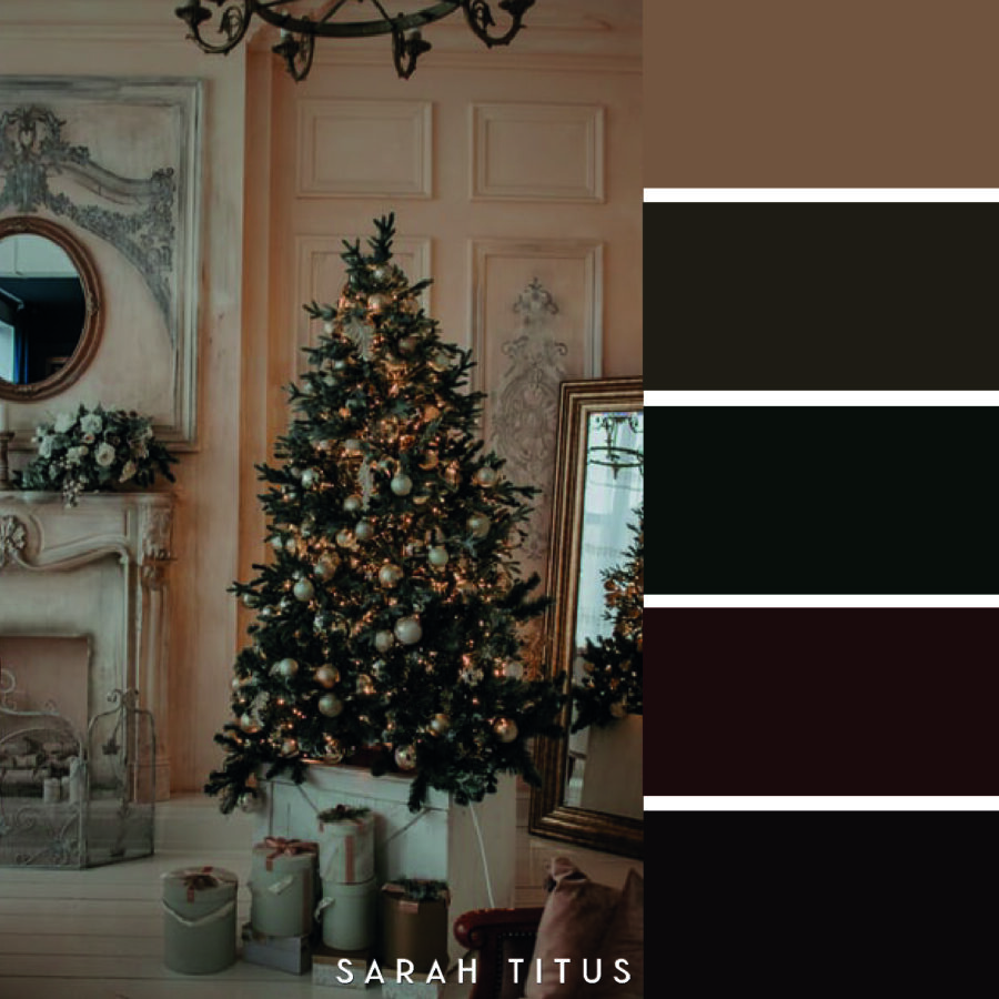 Looking for some color scheme inspiration with a festive twist? These 25 Christmas color palettes are perfect for color combination ideas this Holiday season!