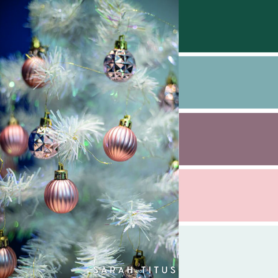 Looking for some color scheme inspiration with a festive twist? These 25 Christmas color palettes are perfect for color combination ideas this Holiday season!