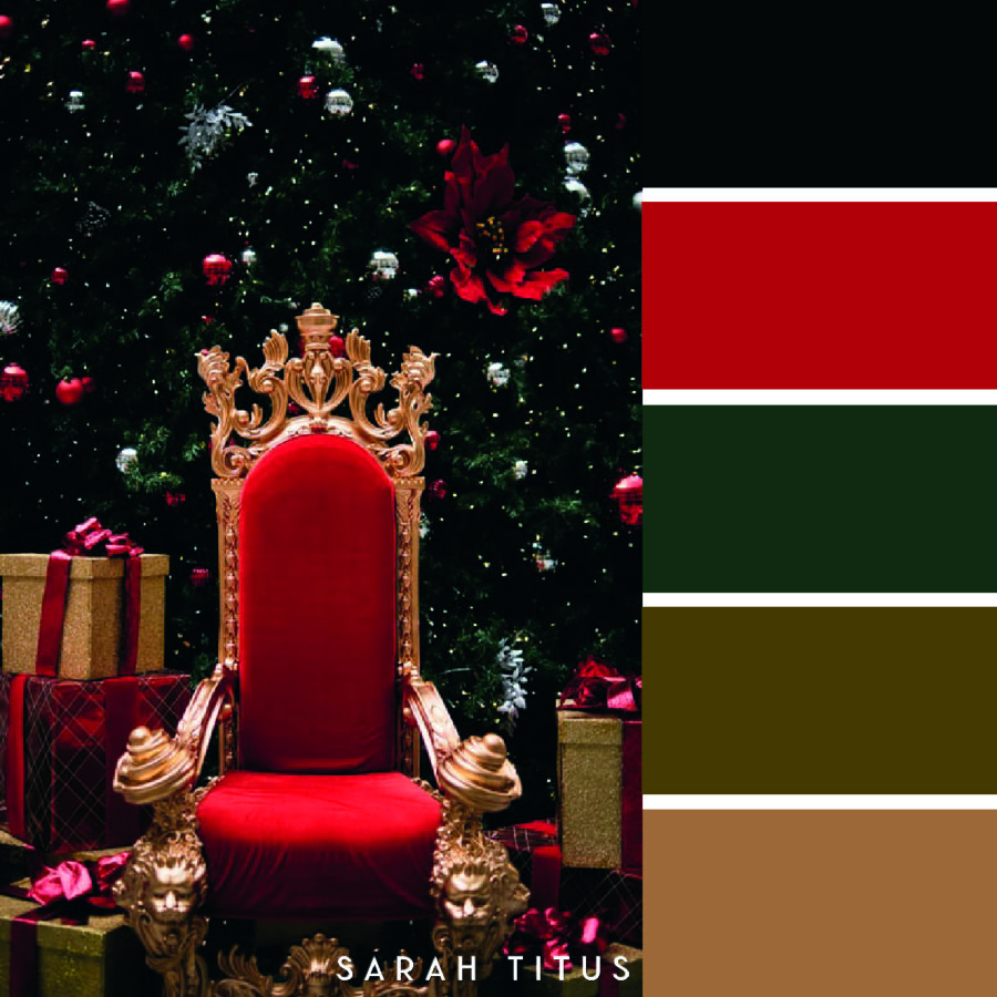 Looking for some color scheme inspiration with a festive twist? These 25 Christmas color palettes are perfect for color combination ideas this Holiday season!