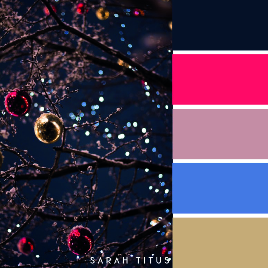 Looking for some color scheme inspiration with a festive twist? These 25 Christmas color palettes are perfect for color combination ideas this Holiday season!