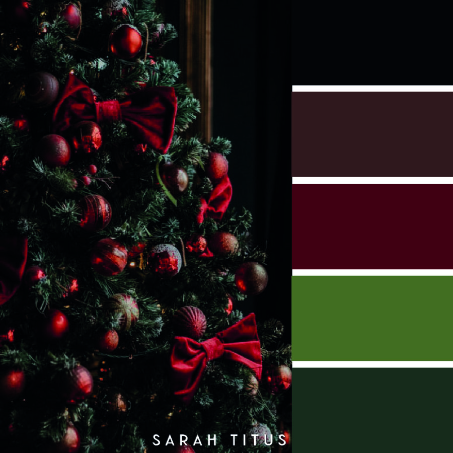 Looking for some color scheme inspiration with a festive twist? These 25 Christmas color palettes are perfect for color combination ideas this Holiday season!