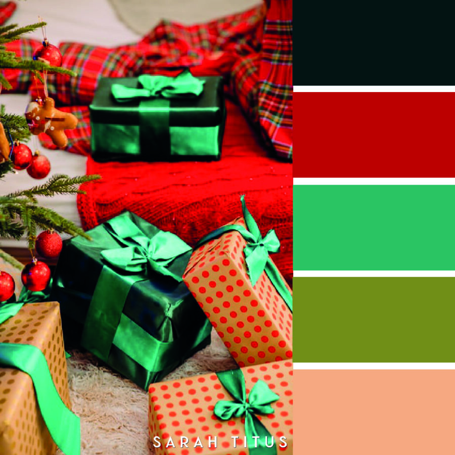 Looking for some color scheme inspiration with a festive twist? These 25 Christmas color palettes are perfect for color combination ideas this Holiday season!