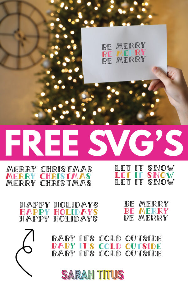 Free Merry Christmas SVGs