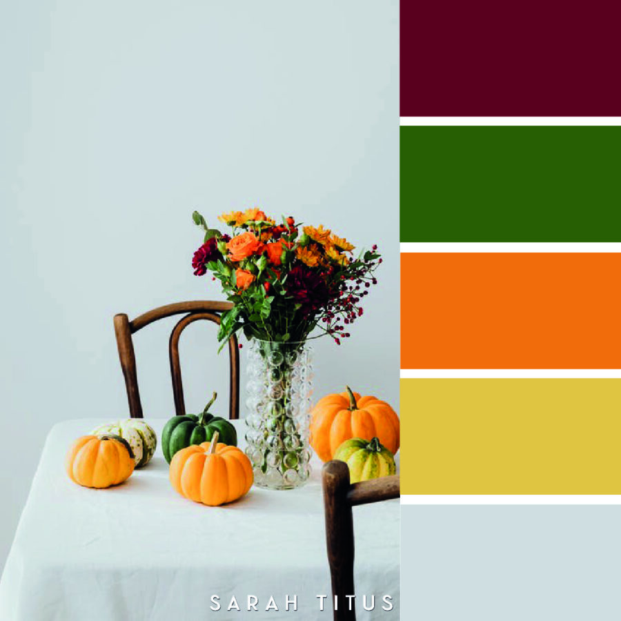 Looking for some Thanksgiving color scheme inspiration? These 25 Thanksgiving color palettes with hex codes are perfect for color combination ideas this Holiday season!