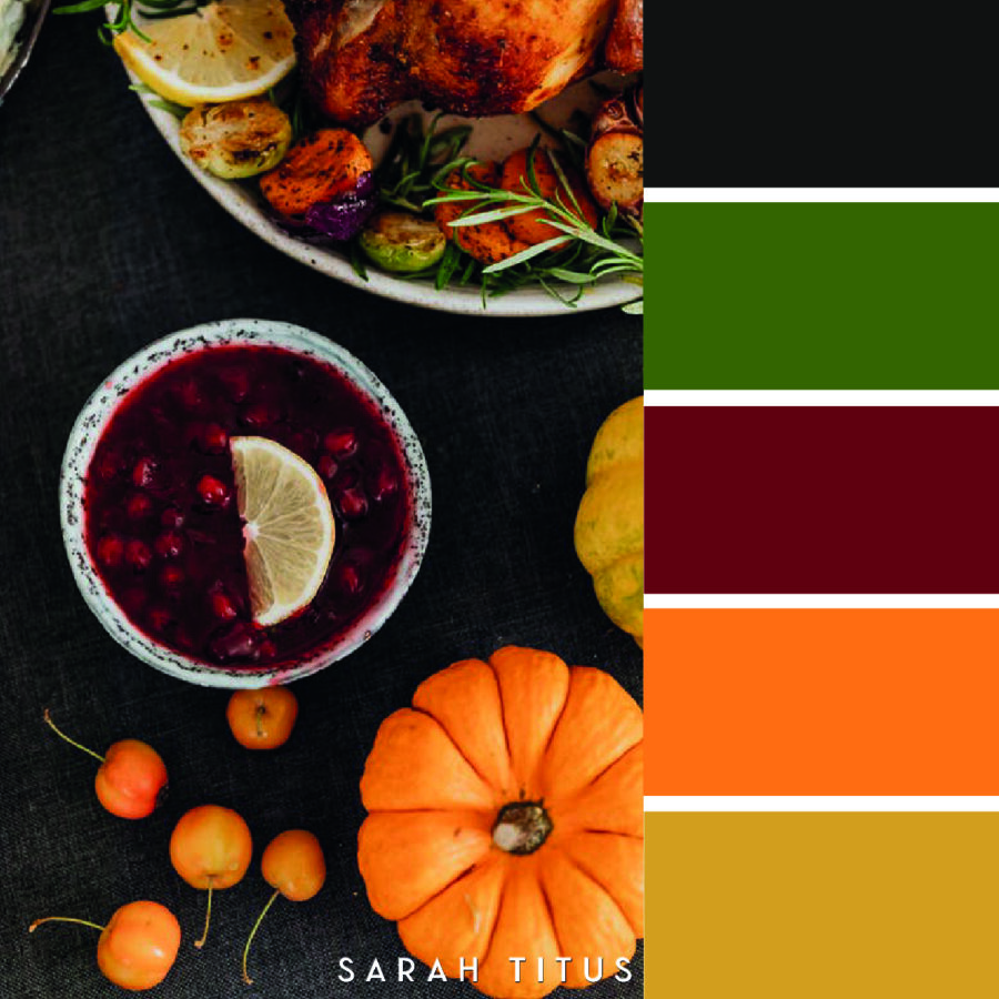 Looking for some Thanksgiving color scheme inspiration? These 25 Thanksgiving color palettes with hex codes are perfect for color combination ideas this Holiday season!