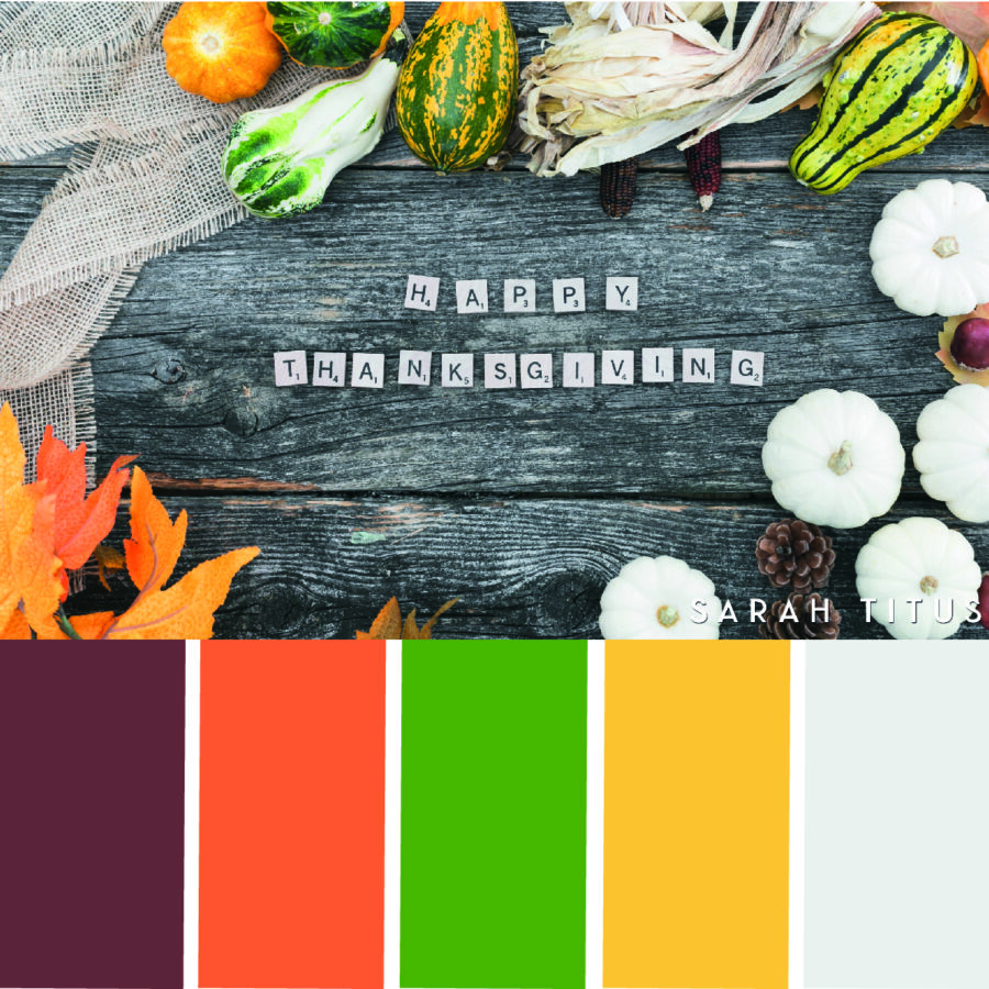 Looking for some Thanksgiving color scheme inspiration? These 25 Thanksgiving color palettes with hex codes are perfect for color combination ideas this Holiday season!