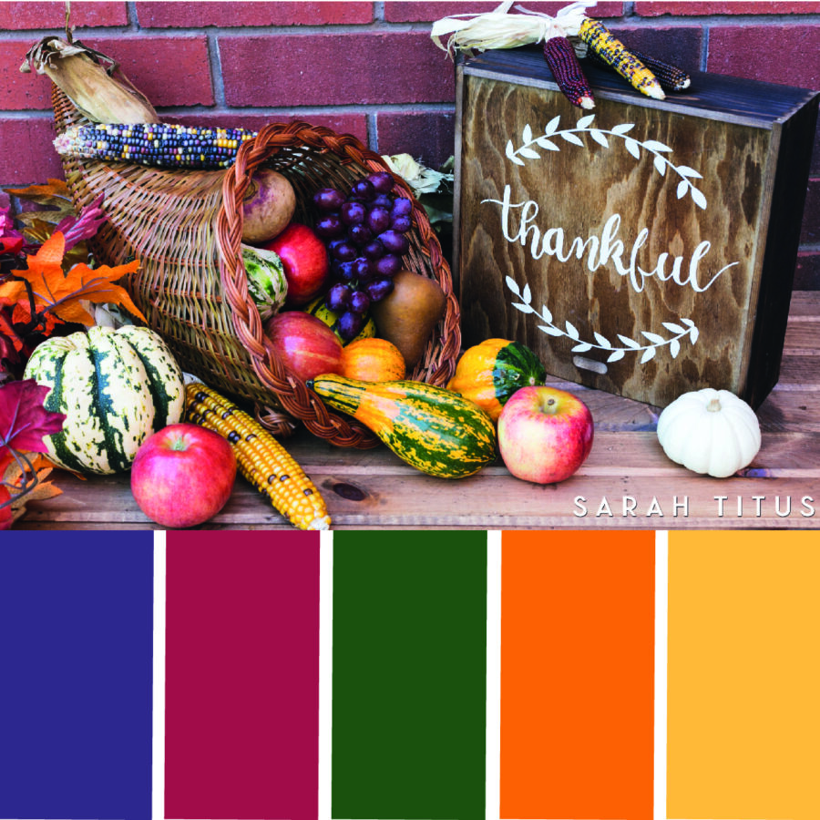 Looking for some Thanksgiving color scheme inspiration? These 25 Thanksgiving color palettes with hex codes are perfect for color combination ideas this Holiday season!