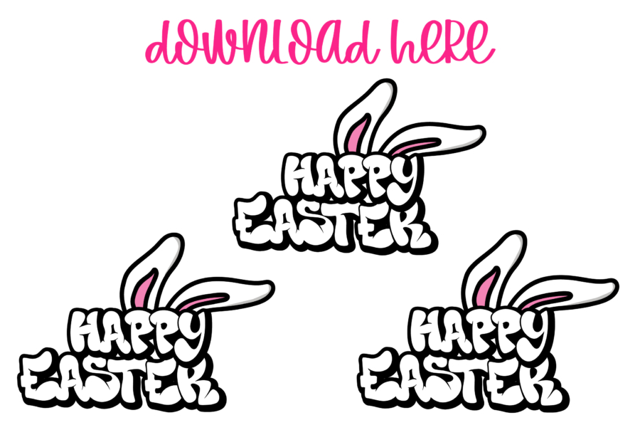 Free Happy Easter Bunny SVGs