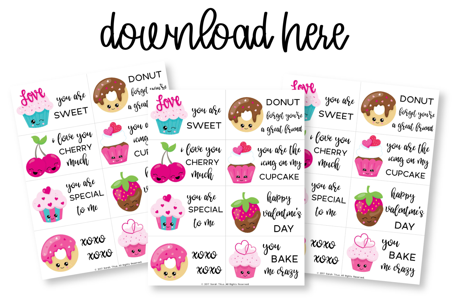 100  Free Printable Valentine Cards for Kids Sarah Titus