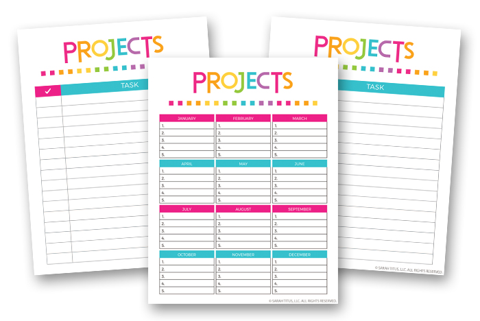 Goals Planner - Projects