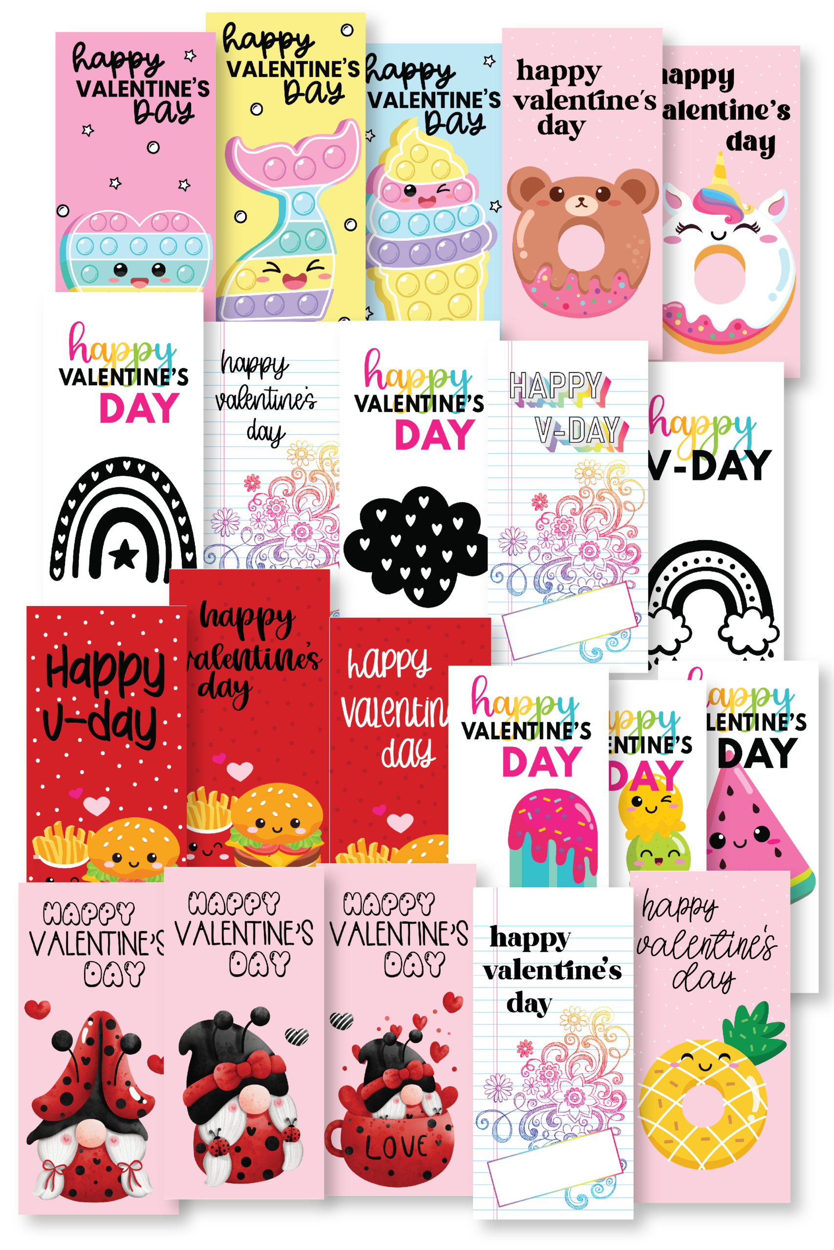 Valentine Text Cards-01