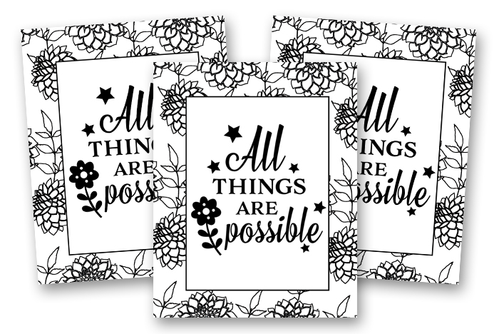 Fun Binder Covers & Dividers - All Things are Possible
