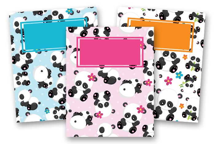 Fun Binder Covers & Dividers - Pandas