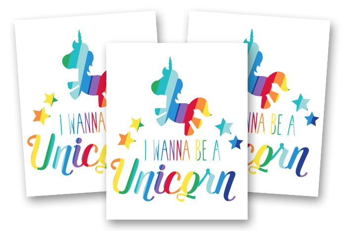 Fun Binder Covers & Dividers - Rainbow Unicorn