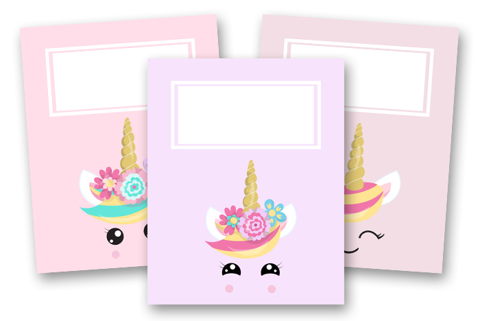 Fun Binder Covers & Dividers - Unicorn