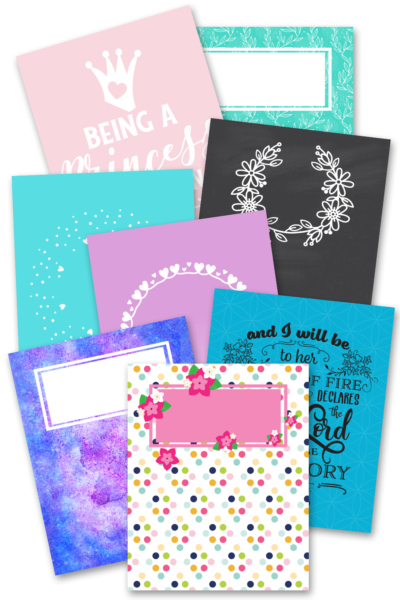 Fun Binder Covers and Dividers