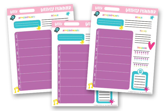 Habit Tracker Planner - Weekly Planner