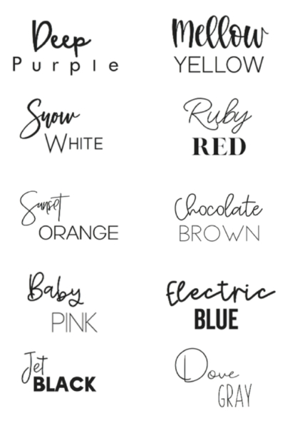 top fonts