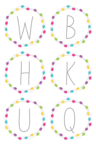 Egg Wreath Monograms