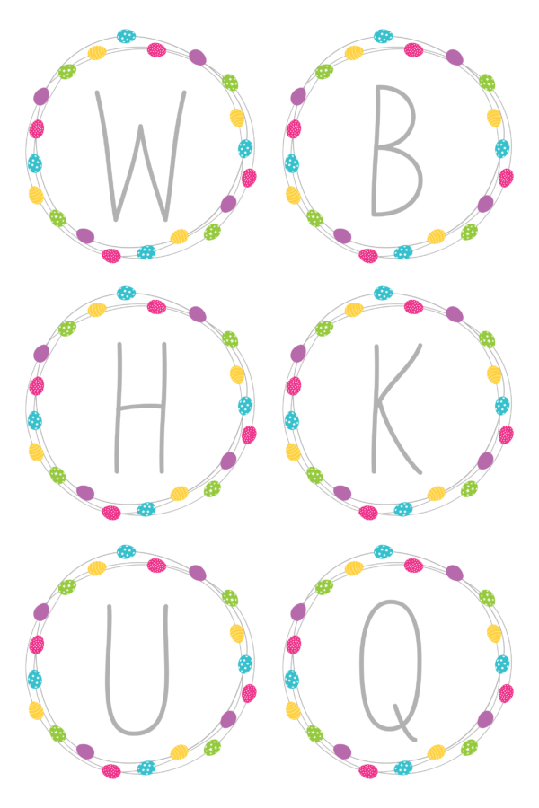 Egg Wreath Monograms