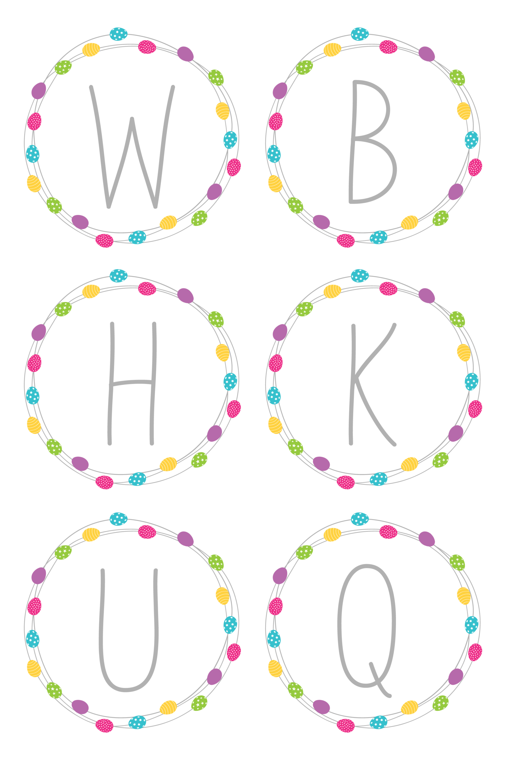 Egg Wreath Monograms