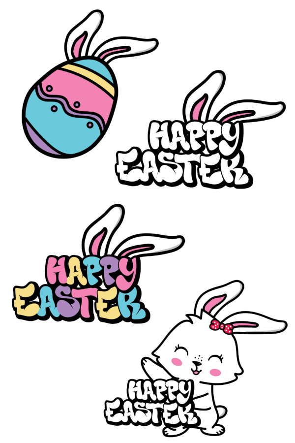Free Happy Easter Bunny SVGs