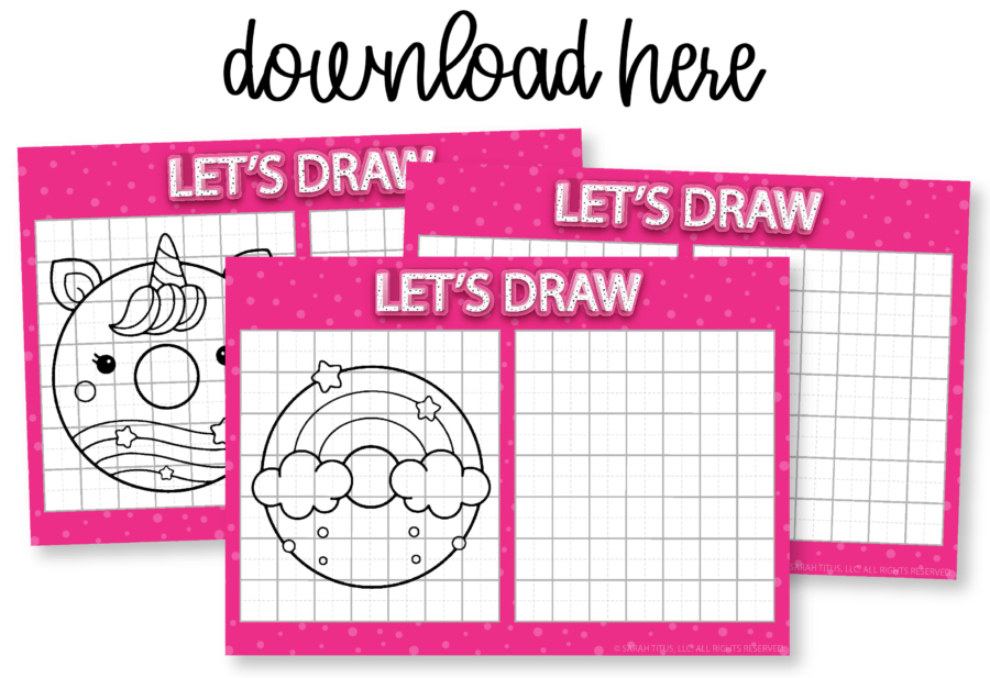 9 Cute Donuts Let's Draw Free Printables
