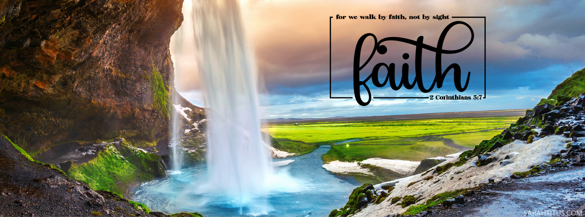 Faith Scripture Wallpaper 2 Corinthians 5:7 - Sarah Titus