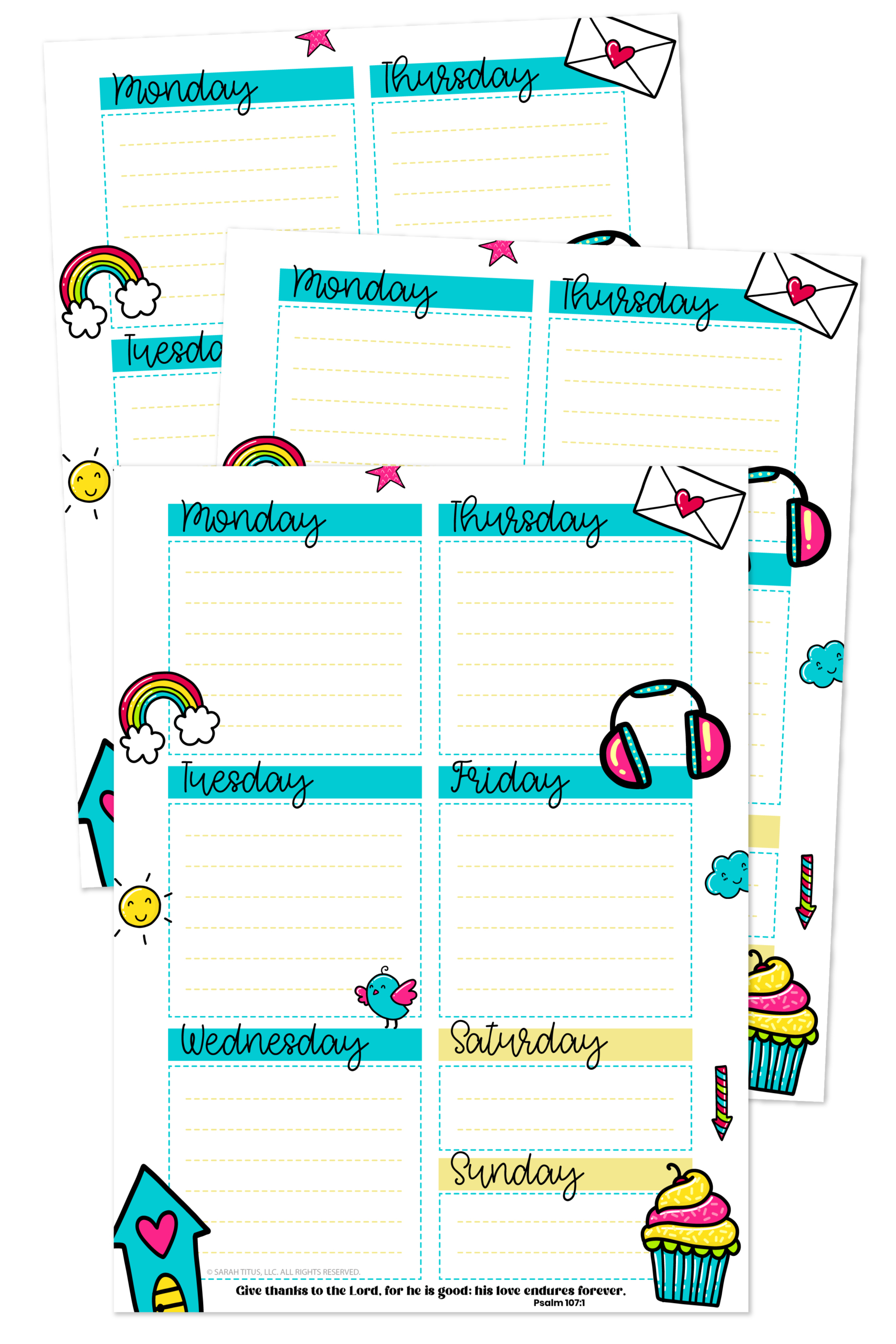 Free Printable Scripture Daily Planner Template-01