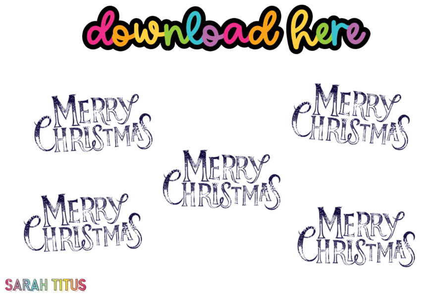 Free SVG Snowflakes Merry Christmas Design