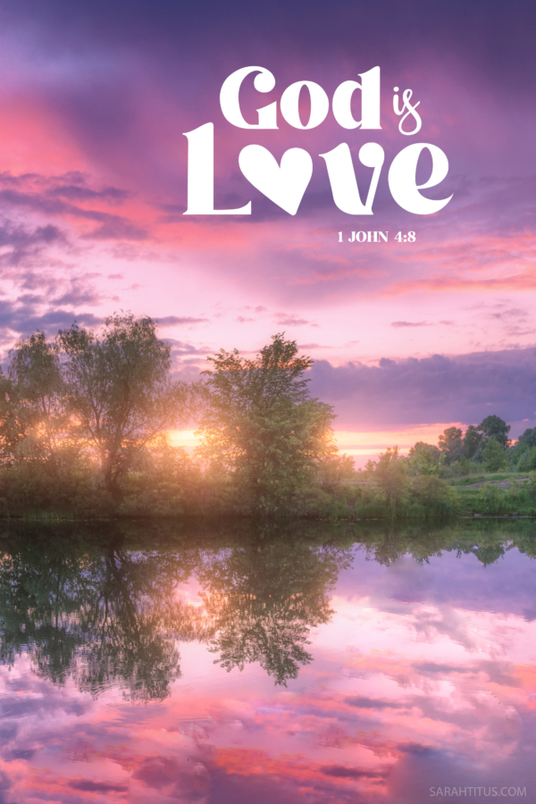 God is Love Wallpaper-Pin