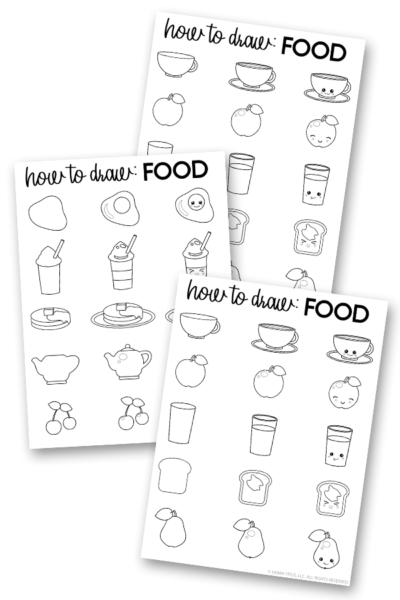 How to Draw Food Free Printables